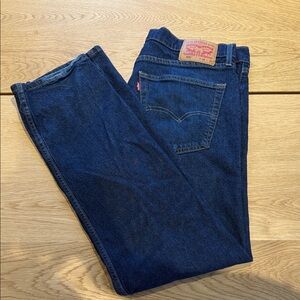 Levi's Dark Blue Straight Jeans for Men